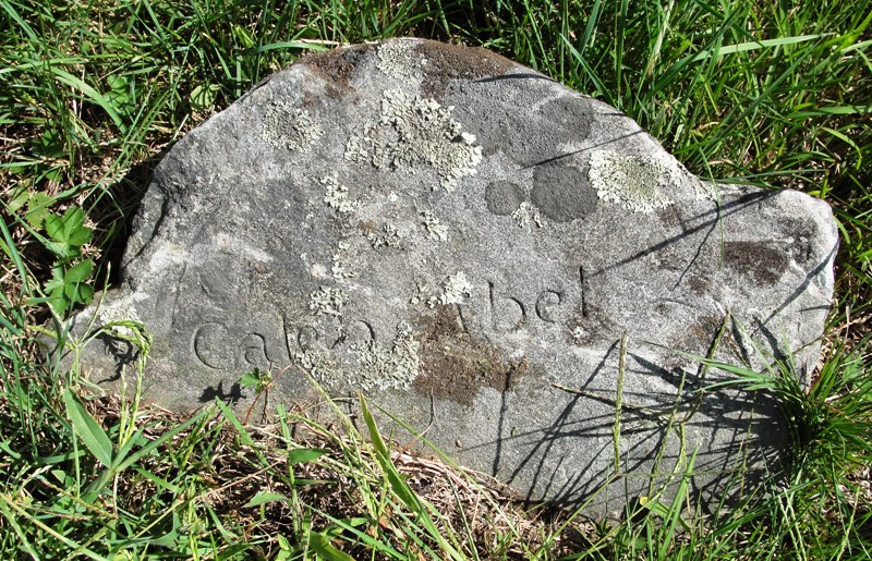 Perhaps the footstone of Caleb Abell