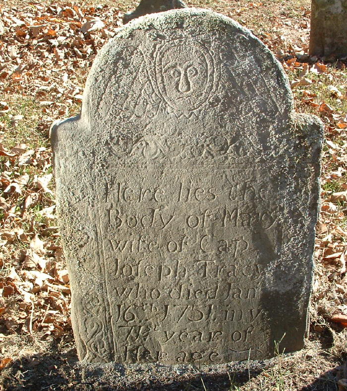 Gravestone of Mary Tracy