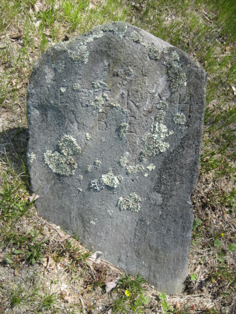 Footstone of Rebeckah Abell