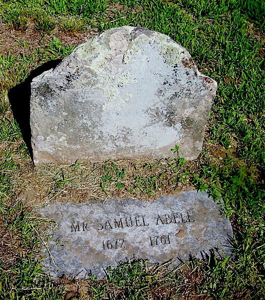 Gravestone of Samuel Abell