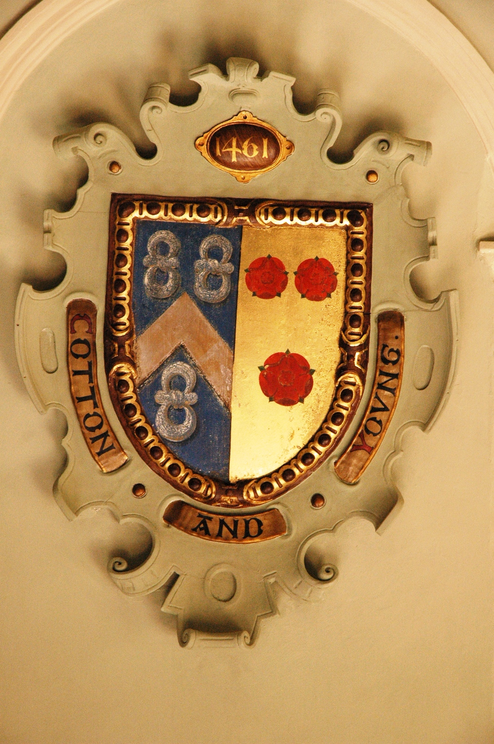 Joined arms of the Cotton and Young families