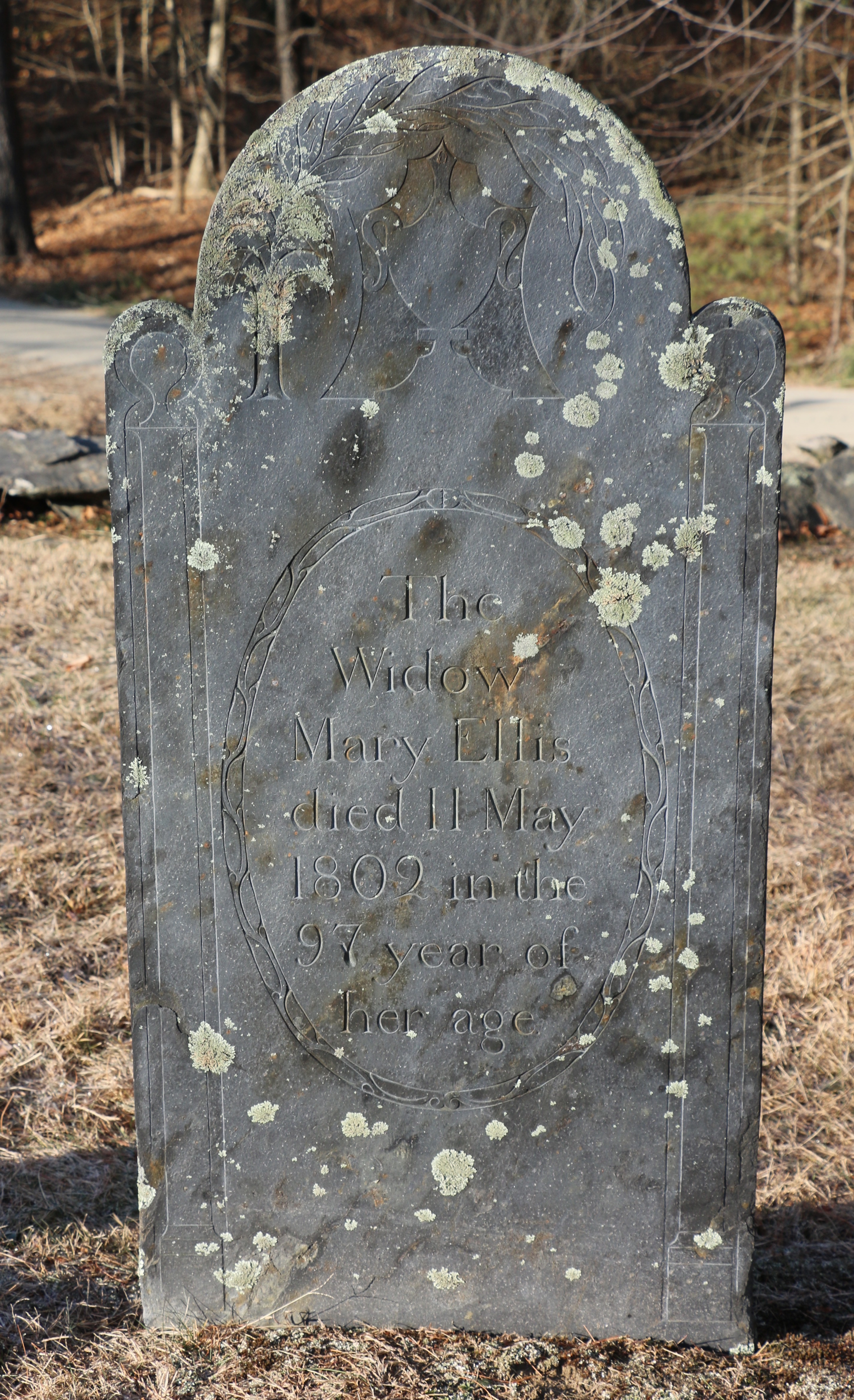 Gravestone of Mary (McCrillis) Ellis