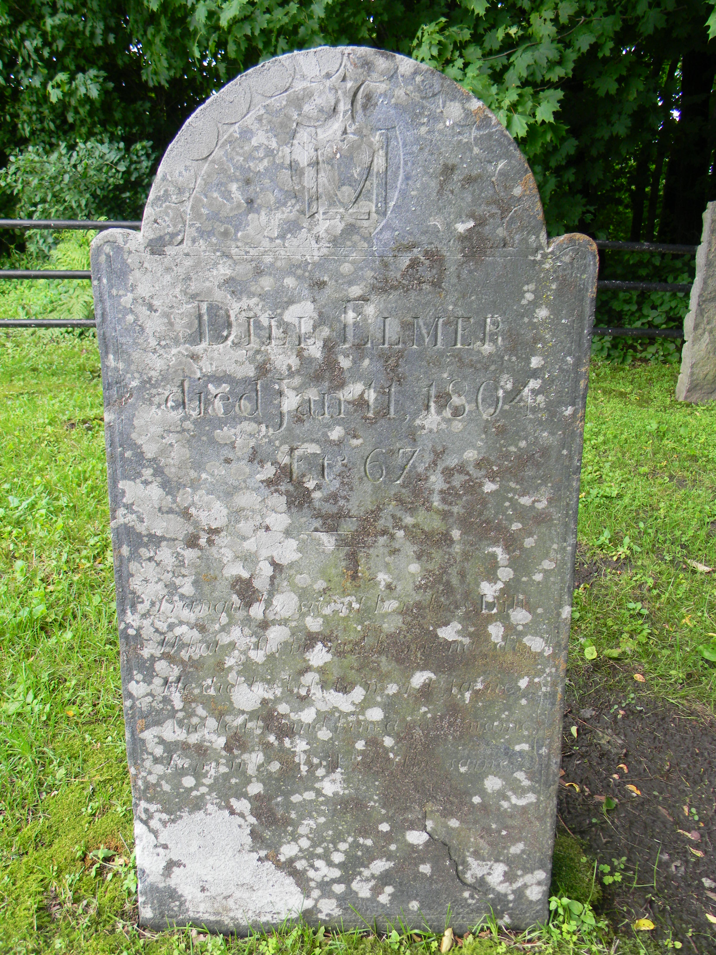 Gravestone of Dill Elmer