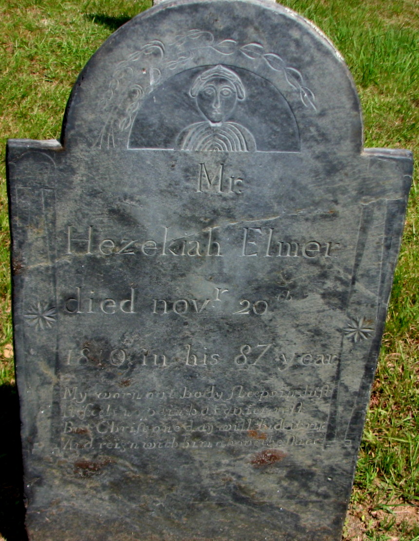 Gravestone of Hezekiah Elmer