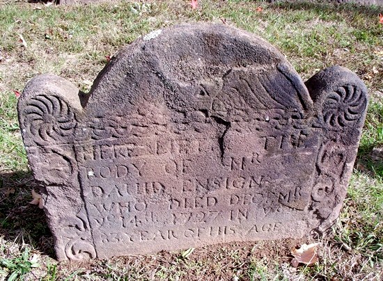 Gravestone of David Ensign