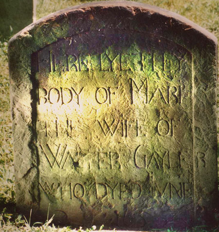 Gravestone of Mary (Stebbing) Gaylord