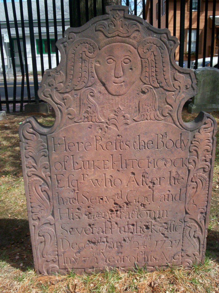 Gravestone of Luke Hitchcock (son of Luke and Elizabeth)