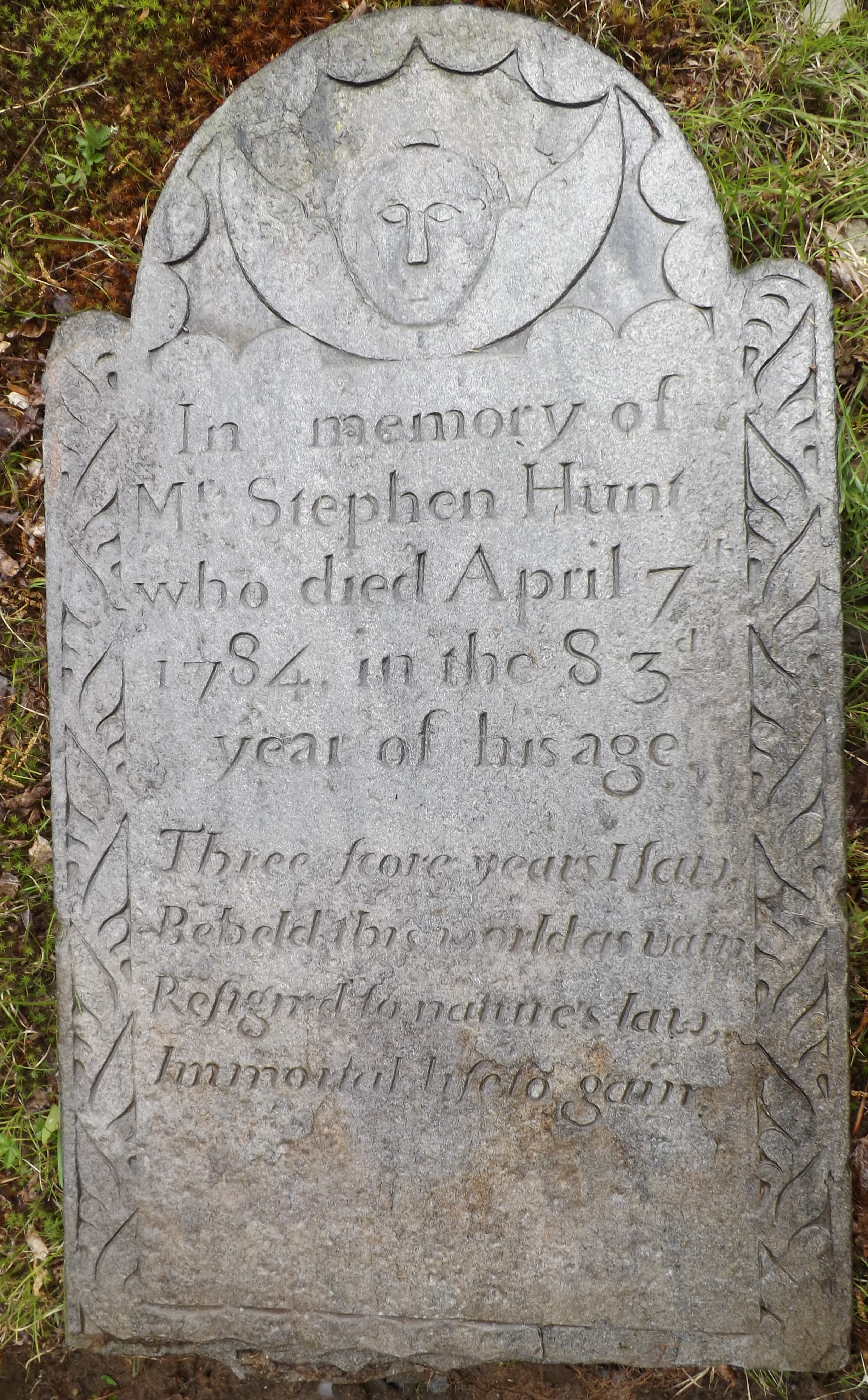 Gravestone of Stephen Hunt