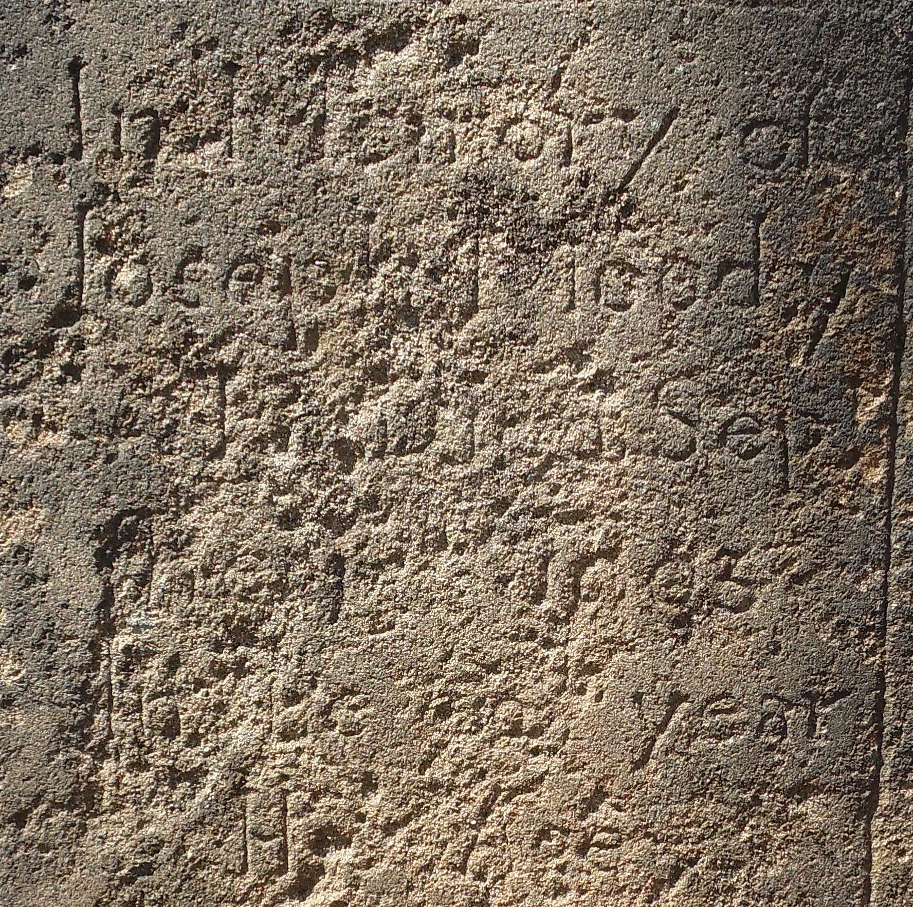 Close-up of Joseph's grave