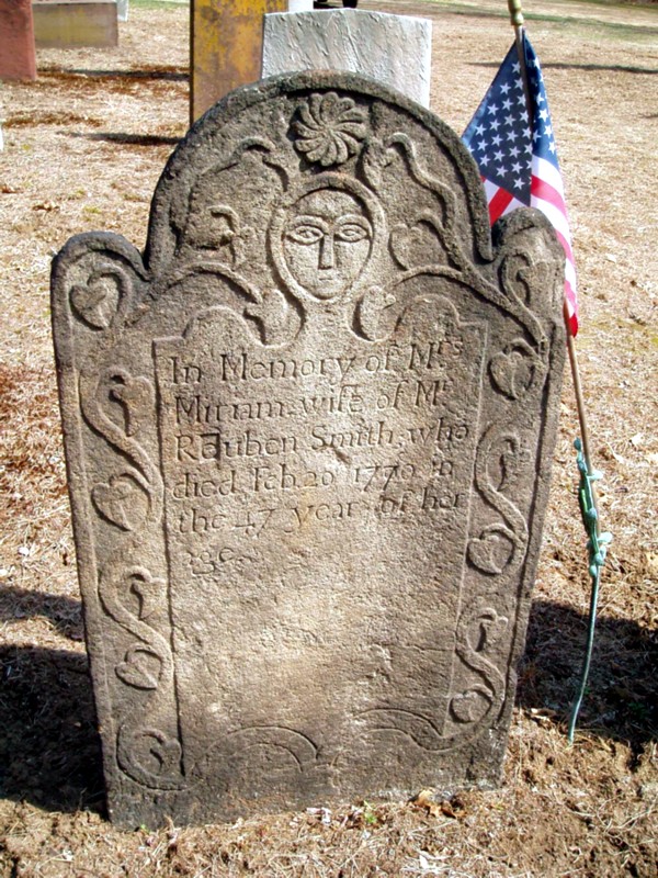 Gravestone of Miriam (Moody) Smith