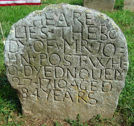 Gravestone of John Post