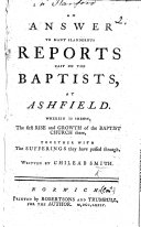 An image of the title page of Chileab Smith's tract