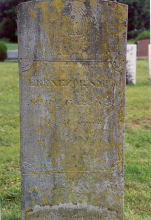 Gravestone of Ebenezer Smith, son of Ebenezer and Keziah