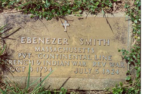 Plaque in honor of Ebenezer Smith