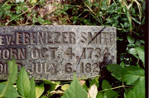 Gravestone of Ebenezer Smith