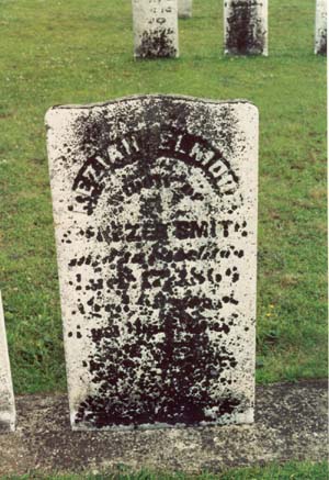 Gravestone of Keziah (Elmore) Smith