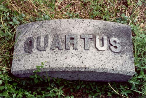 Quartus Smith's stone