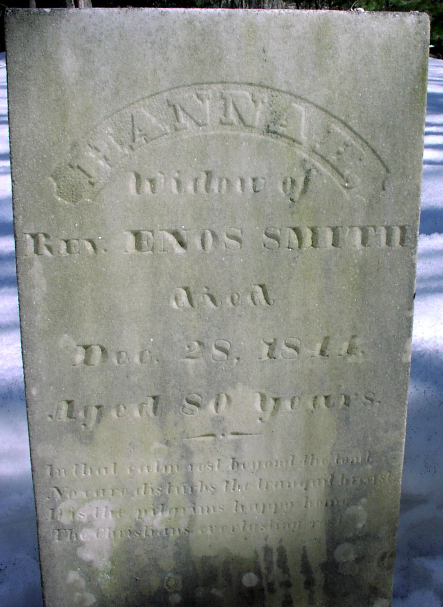 Gravestone of Hannah (Drake) Smith