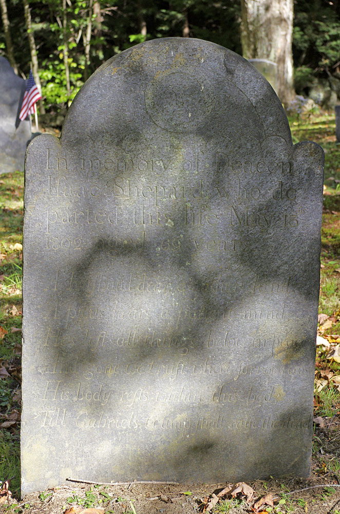 Gravestone of Isaac Shepard