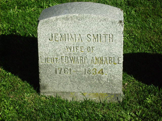 Gravestone of Jemima (Smith) Annable