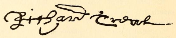Signature of Richard Treat