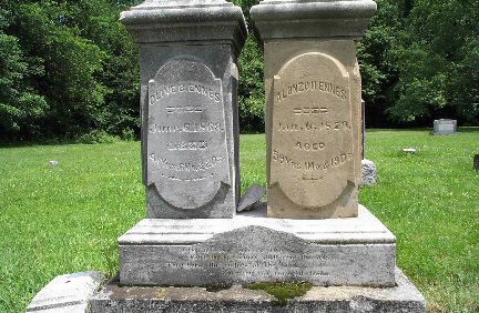Gravestones of Alonzo and Olive Ennes
