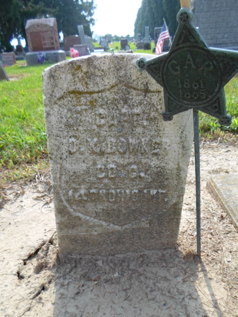 Gravestone of D. K. Bowker