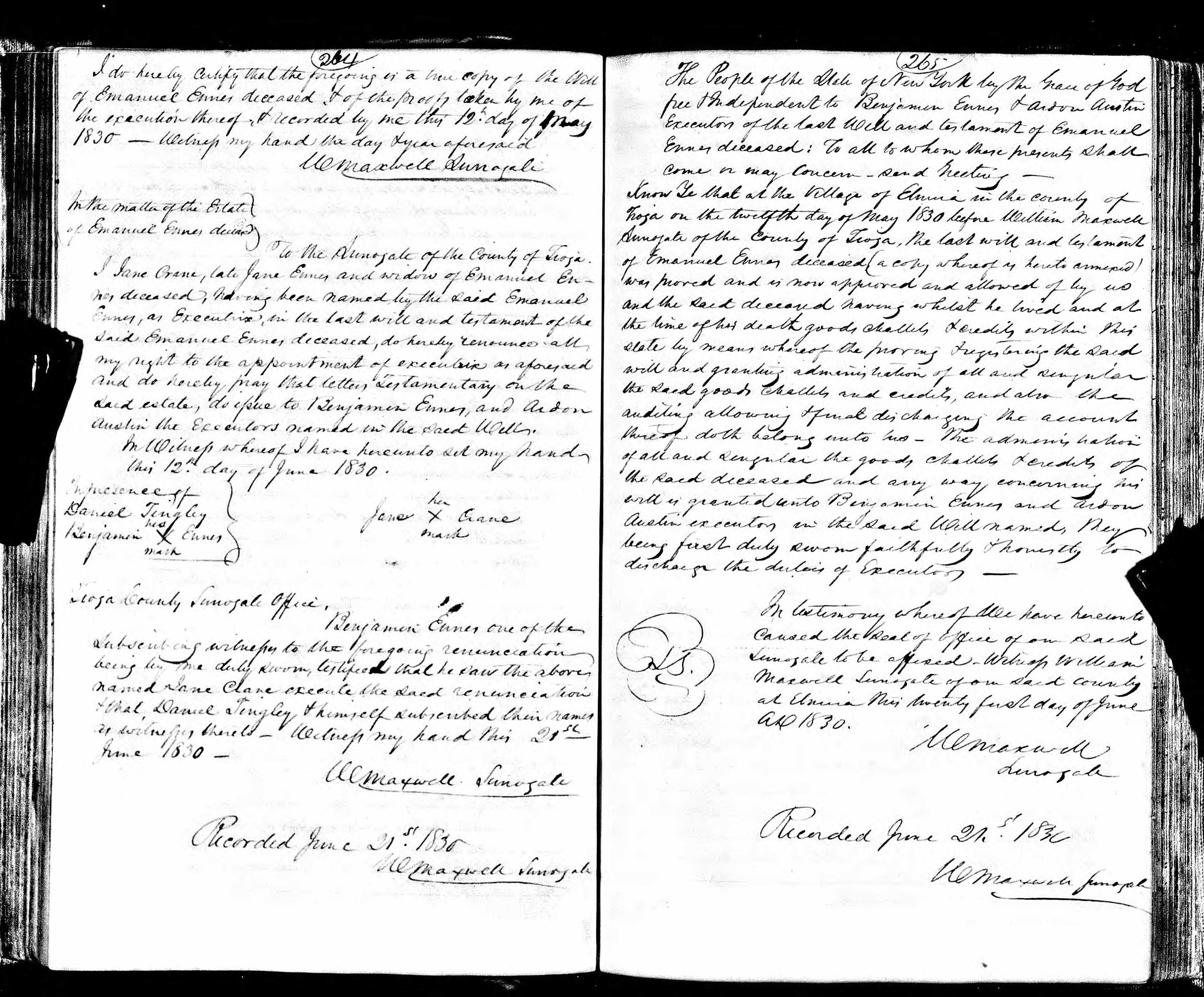 Pages 3-4 of Emanuel Ennis' will