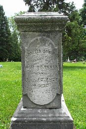 Gravestone of Ordella (Ennis) Bowker