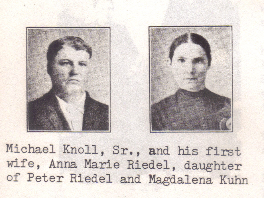 Photos of Michael Knoll and Anna Marie Riedel