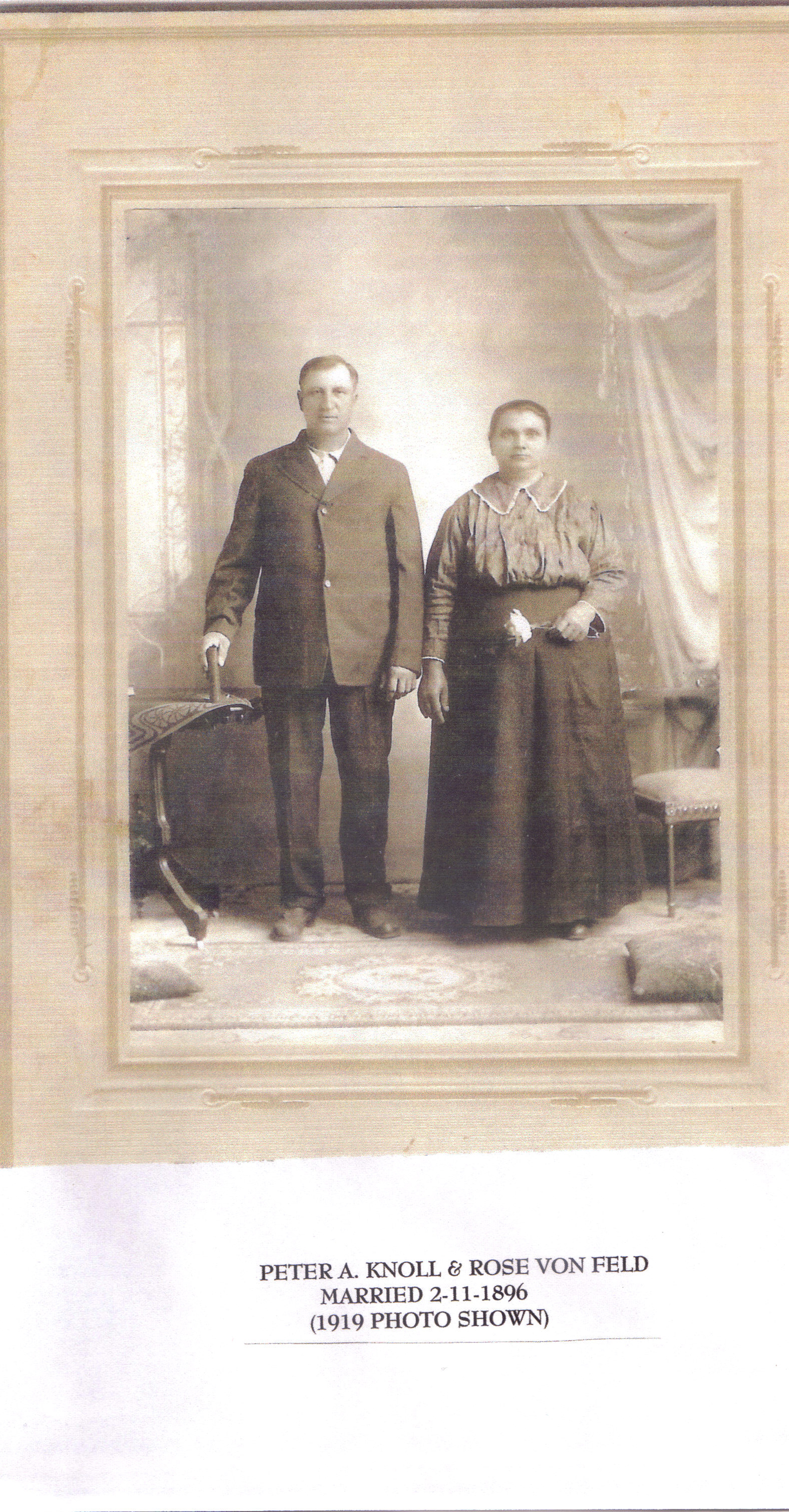 Photo of Peter A. and Rose (Von Feld) Knoll