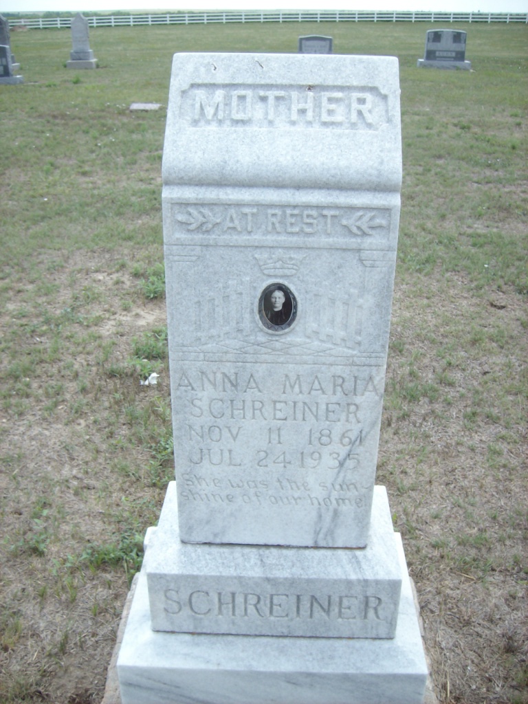 Gravestone of Anna Maria Schreiner