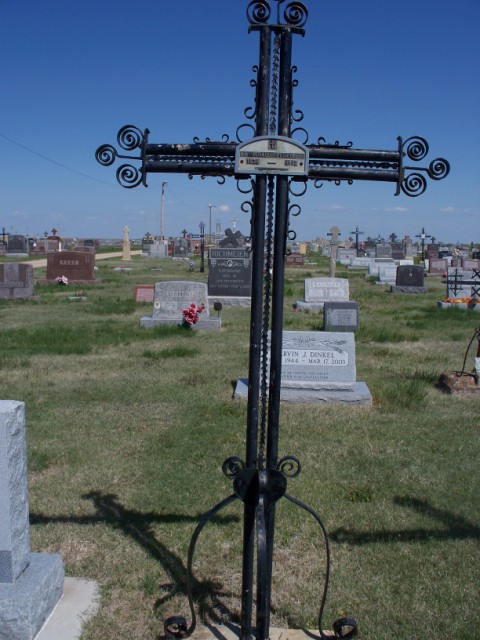 Iron cross grave marker of Michael Pfeifer